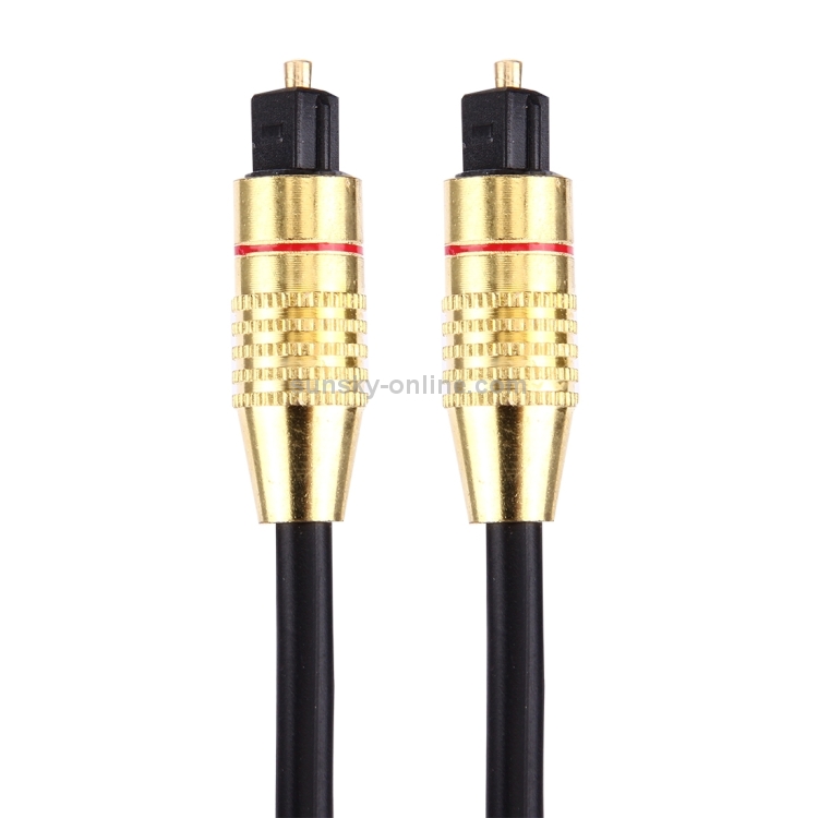 Cable Toslink de fibra óptica de audio digital, longitud del cable: 1 m, diámetro exterior: 5,0 mm - 2