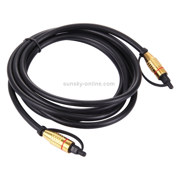 Cable Toslink de fibra óptica de audio digital, longitud del cable: 2 m, diámetro exterior: 5,0 mm - 1