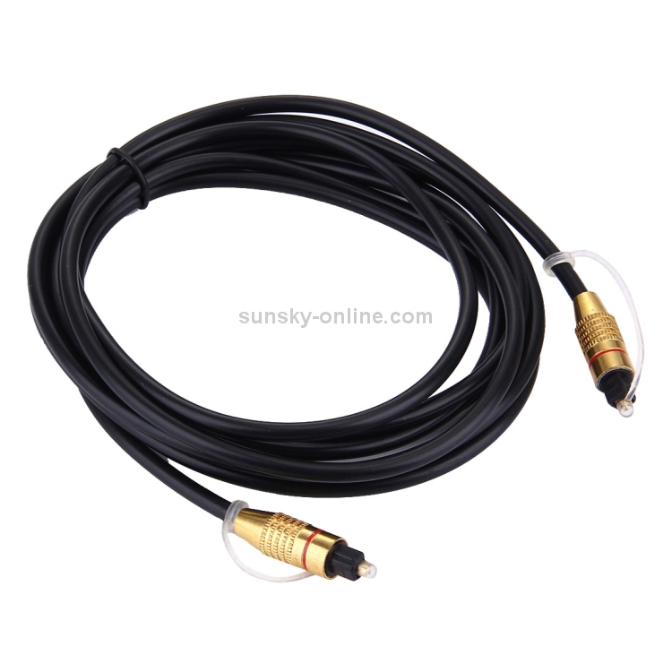Cable Toslink de fibra óptica de audio digital, longitud del cable: 3 m, diámetro exterior: 5,0 mm - 1