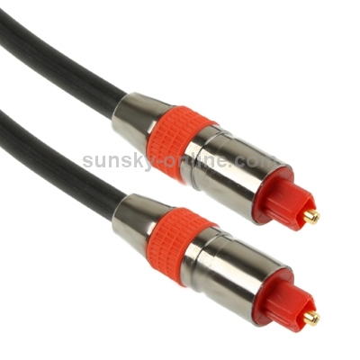 Cable Toslink de fibra óptica de audio digital Longitud: 1 m, OD: 6,0 mm - 1