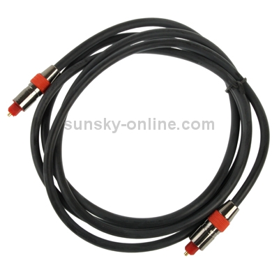 Cable Toslink de fibra óptica de audio digital Longitud: 1 m, OD: 6,0 mm - 2
