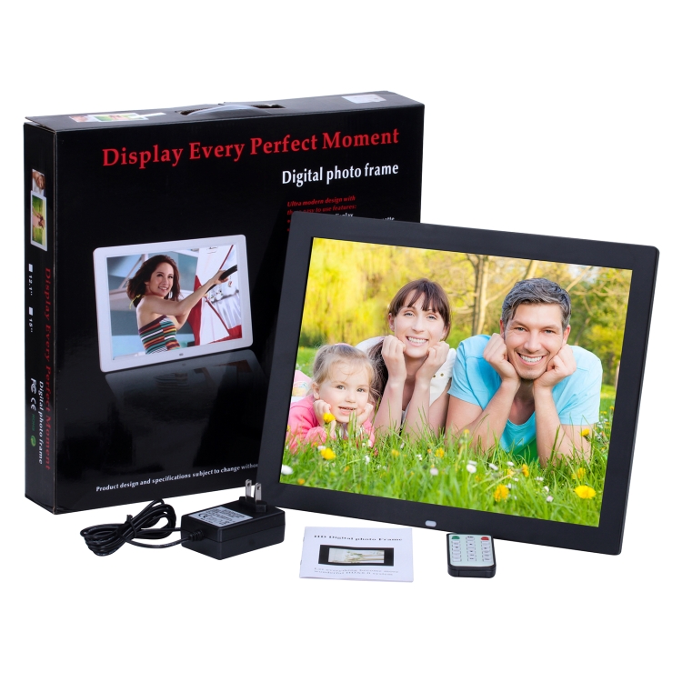 Cadre Photo Numérique 10.5 Pouces - Écran IPS 1280x800, Rotation Auto, USB/SD, Télécommande