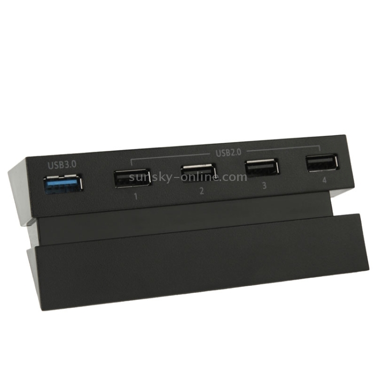 DOBE 2 bis 5 USB Hub / Extender für PS4-Spielekonsole (schwarz)