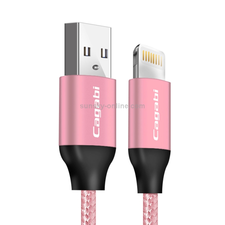 Cagabi N3 1m 2.4A Aviation Aluminum Alloy + Nylon USB to 8Pin Data Sync Fast Charging Cable Cagabi N3 1m 2.4A Aviation Aluminum Alloy + Nylon USB to 8Pin Data Sync Fast Charging Cable
