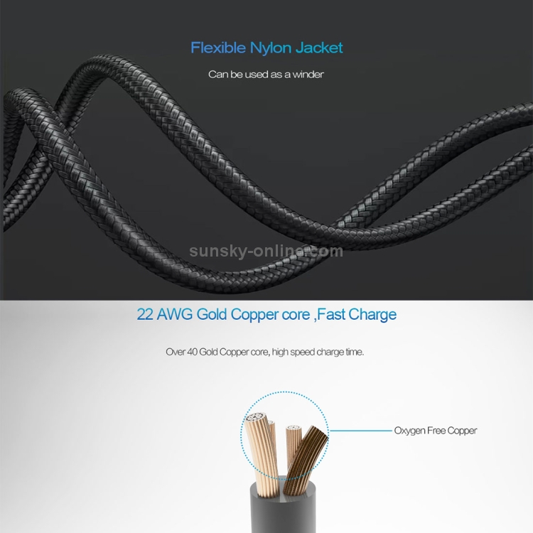 Cagabi N3 1m 2.4A Aviation Aluminum Alloy + Nylon USB to 8Pin Data Sync Fast Charging Cable Cagabi N3 1m 2.4A Aviation Aluminum Alloy + Nylon USB to 8Pin Data Sync Fast Charging Cable