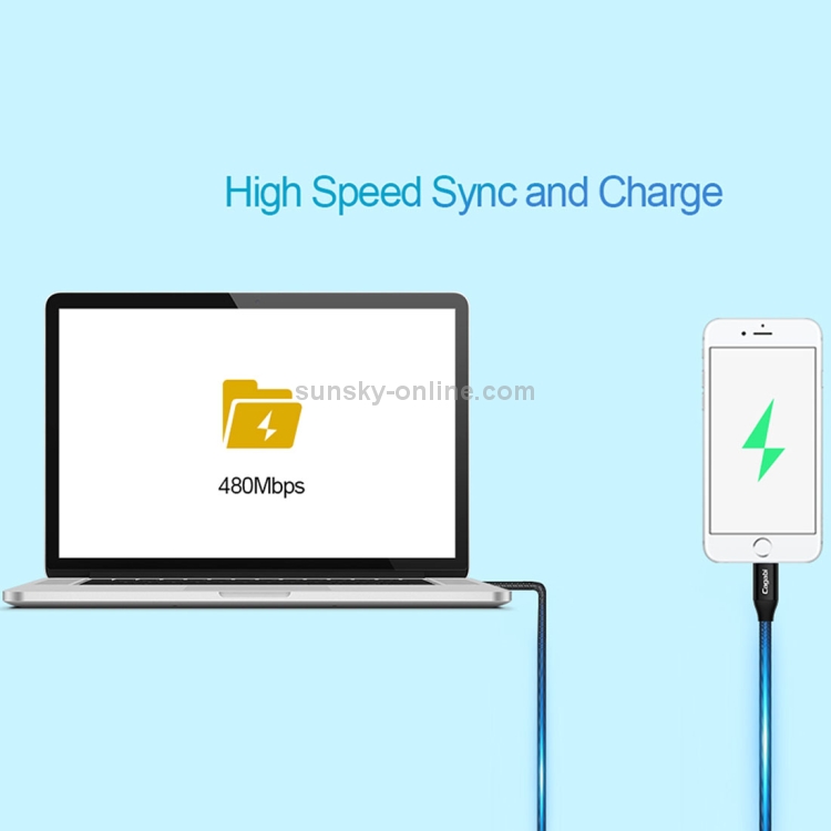 Cagabi N3 1m 2.4A Aviation Aluminum Alloy + Nylon USB to 8Pin Data Sync Fast Charging Cable Cagabi N3 1m 2.4A Aviation Aluminum Alloy + Nylon USB to 8Pin Data Sync Fast Charging Cable