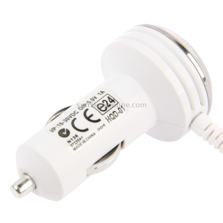 5V 1A Micro USB Car Charger Coiled Cable for Galaxy S5 / G9000 / Note III / N9000 (White) 5V 1A Micro USB Car Charger Coiled Cable for Galaxy S5 / G9000 / Note III / N9000 (White)