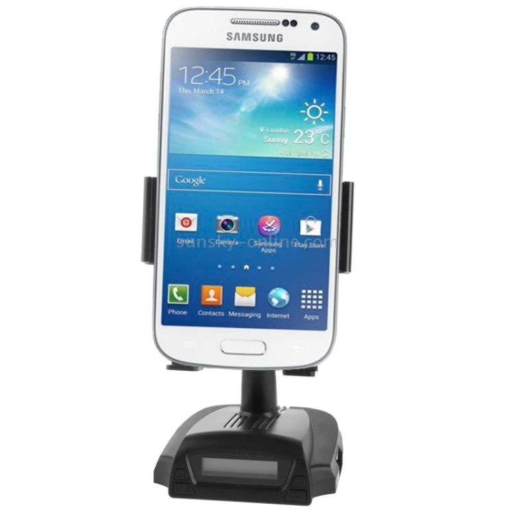 Smart Stand, Support Charge / Handsfree / FM Transmitter / TF Card / 360 Degree Rotation, Width: 56-84mm