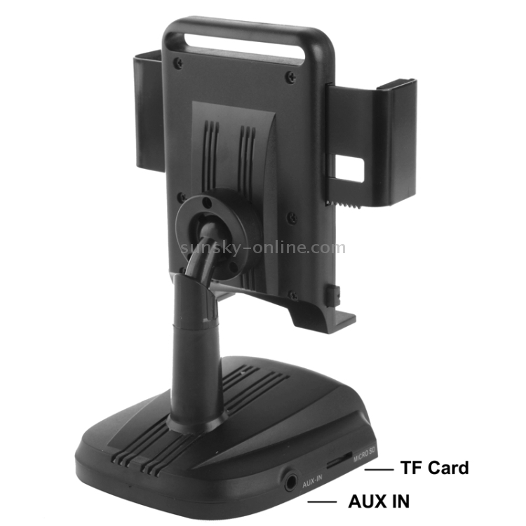 Smart Stand, Support Charge / Handsfree / FM Transmitter / TF Card / 360 Degree Rotation, Width: 56-84mm
