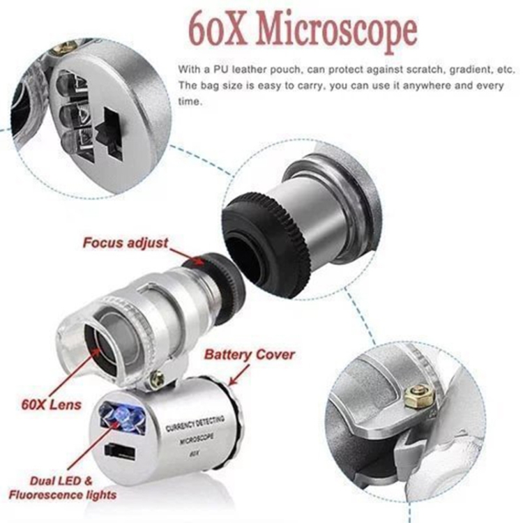 60X Zoom Universal Digital Mobile Phone Microscope Magnifier with Tripod / Adjustable Clip & LED Light for Galaxy S IV / i9500 / Note III / N9000 / N7100 / i9300, iPhone 5 & 5C & 5S (Width of Less Than 9.5cm Models) 60X Zoom Universal Digital Mobile Phone Microscope Magnifier with Tripod / Adjustable Clip & LED Light for Galaxy S IV / i9500 / Note III / N9000 / N7100 / i9300, iPhone 5 & 5C & 5S (Width of Less Than 9.5cm Models)