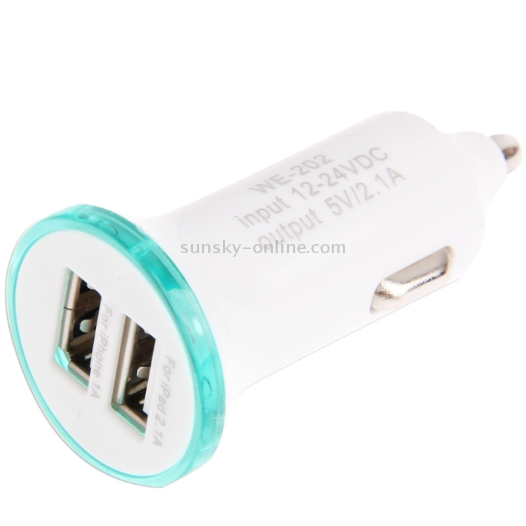 2.1A Dual USB Car Charger Adapter for iPhone 5 & 5C & 5S, iPad Air / iPad mini Retina, Galaxy Note III / N9000 / N7100 / i9500 / i9200 / HTC / LG / Sony / Nokia and other USB Device(White) 2.1A Dual USB Car Charger Adapter for iPhone 5 & 5C & 5S, iPad Air / iPad mini Retina, Galaxy Note III / N9000 / N7100 / i9500 / i9200 / HTC / LG / Sony / Nokia and other USB Device(White)