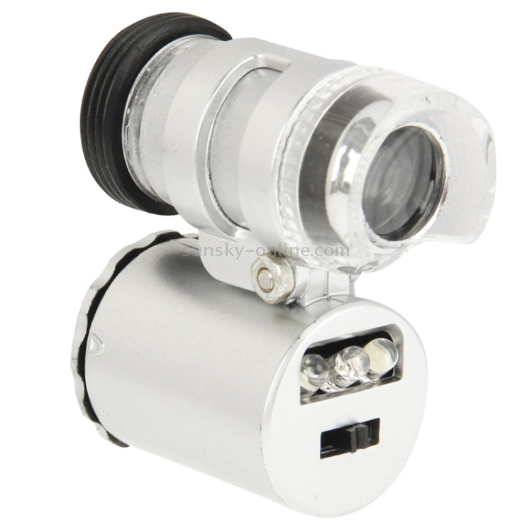 60X Zoom Digital Mobile Phone Microscope Magnifier with Flash Light (White, Purple) & Plastic Case 60X Zoom Digital Mobile Phone Microscope Magnifier with Flash Light (White, Purple) & Plastic Case