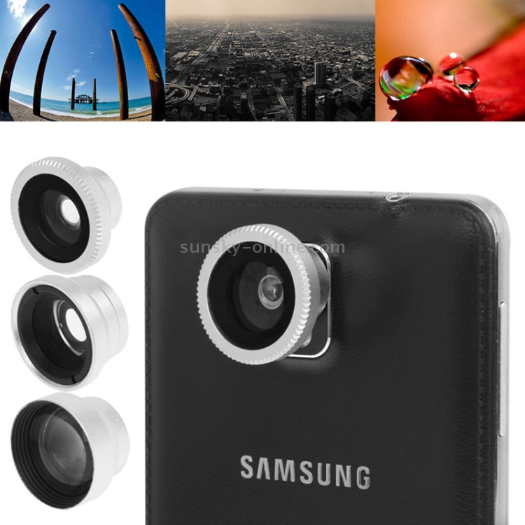 3 in 1 (0.67X Detachable Wide and Macro Lens + 180 Degree Fish Eye Wide Angle Lens + 2X Zoom Telescope Lens) Photo Camera Lens for Galaxy Note III / N9000, Galaxy S IV / i9500, Galaxy SIII / i9300, Galaxy Note II / N7100, Galaxy Primier / i9260, iPhone 5 3 in 1 (0.67X Detachable Wide and Macro Lens + 180 Degree Fish Eye Wide Angle Lens + 2X Zoom Telescope Lens) Photo Camera Lens for Galaxy Note III / N9000, Galaxy S IV / i9500, Galaxy SIII / i9300, Galaxy Note II / N7100, Galaxy Primier / i9260, iPhone 5