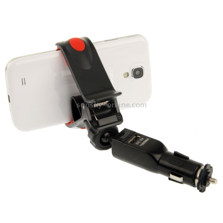Universal Car Mount + USB Car Charging, DC 5V / 1.5A, Support 360 Degree Rotation Universal Car Mount + USB Car Charging, DC 5V / 1.5A, Support 360 Degree Rotation