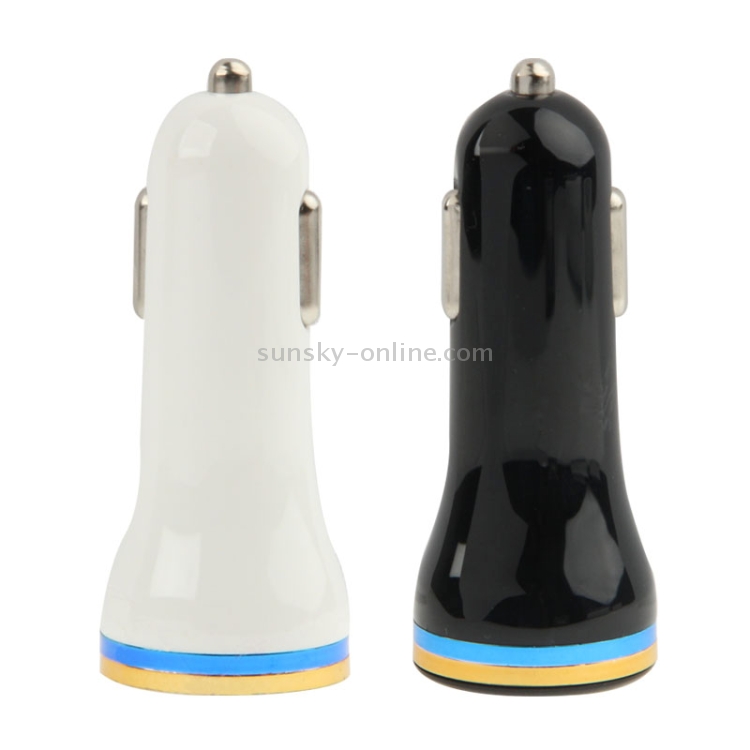 2.1A + 1.0A 5V Dual Metal USB Car Charger Adapter for iPhone 5 & 5C & 5S, iPad Air / iPad mini Retina, Galaxy Note III / N9000 / N7100 / i9500 / i9200 / HTC / LG / Sony / Nokia and other USB Device(White) 2.1A + 1.0A 5V Dual Metal USB Car Charger Adapter for iPhone 5 & 5C & 5S, iPad Air / iPad mini Retina, Galaxy Note III / N9000 / N7100 / i9500 / i9200 / HTC / LG / Sony / Nokia and other USB Device(White)