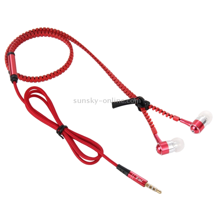 Stereo Bass Headset In Ear 3.5mm Jack Zipper Earphone with Mic, Length: 1.2m Stereo Bass Headset In Ear 3.5mm Jack Zipper Earphone with Mic, Length: 1.2m