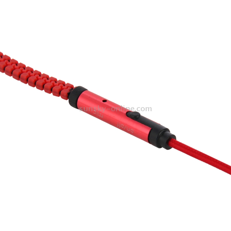 Stereo Bass Headset In Ear 3.5mm Jack Zipper Earphone with Mic, Length: 1.2m Stereo Bass Headset In Ear 3.5mm Jack Zipper Earphone with Mic, Length: 1.2m