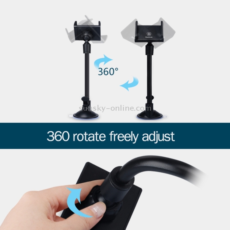 Baseus 360 Degree Rotation Suction Cup Windshield Curve Car Mount Holder, Width: 65-95mm Baseus 360 Degree Rotation Suction Cup Windshield Curve Car Mount Holder, Width: 65-95mm