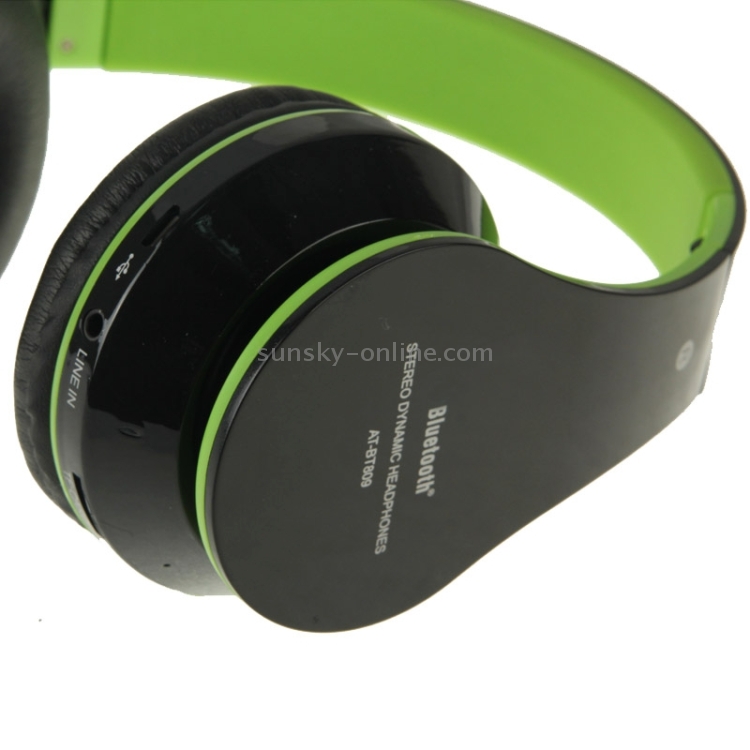 AITA AT-BT809 Bluetooth Wireless High Definition Stereo Headset with Mic, Support TF Card(Green) AITA AT-BT809 Bluetooth Wireless High Definition Stereo Headset with Mic, Support TF Card(Green)