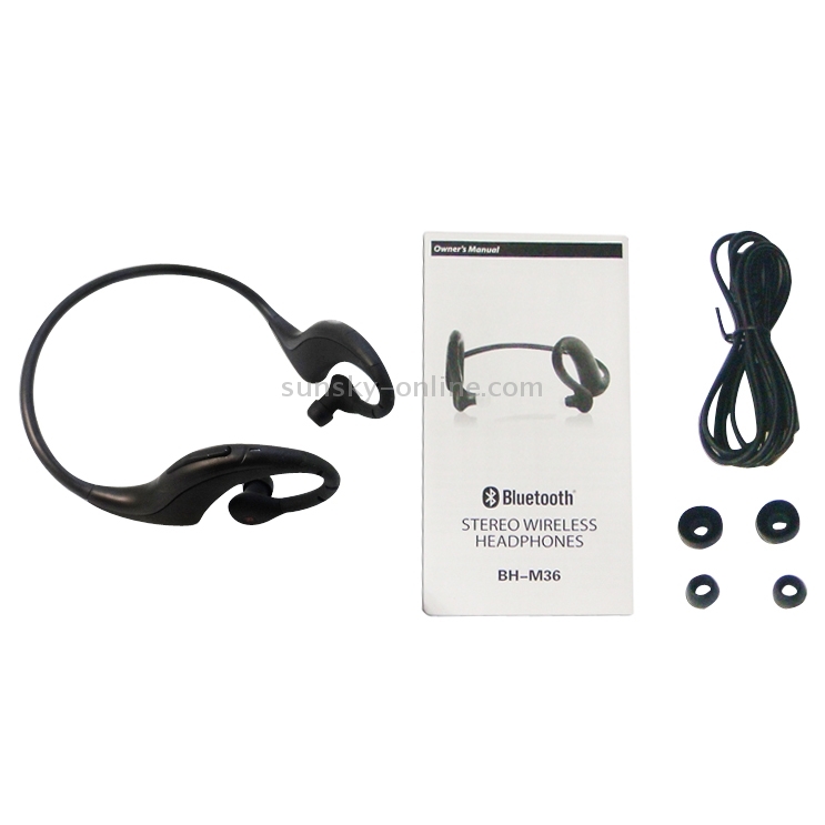 BH-M36 Wireless Stereo Sport Bluetooth Handsfree Music / Voice-Dial Earbud headset for iPhone / Samsung / HTC / Huawei(Black) BH-M36 Wireless Stereo Sport Bluetooth Handsfree Music / Voice-Dial Earbud headset for iPhone / Samsung / HTC / Huawei(Black)