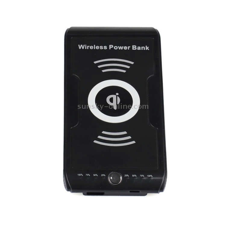 Qi Wireless Charger Transmitter Charging Plate with 6000mA Power Bank Function for iPhone 8 / 8 Plus / X & Nokia Lumia LG iPhone Samsung HTC and Other Mobile Phone(Black) Qi Wireless Charger Transmitter Charging Plate with 6000mA Power Bank Function for iPhone 8 / 8 Plus / X & Nokia Lumia LG iPhone Samsung HTC and Other Mobile Phone(Black)
