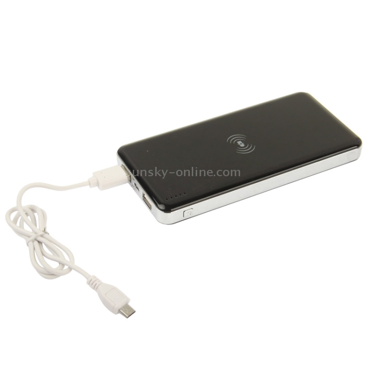 10000mAh Wireless Power Bank for iPhone 8 / 8 Plus / X & Galaxy Note III / N9000, Nokia Lumia 920 / Lumia 820 / LG Nexus 4 / HTC 8X / Droid DNA / Galaxy S III / Samsung Note II / Galaxy S IV / i9500 (Silver Frame + Black), AQ-WP800A(Black) 10000mAh Wireless Power Bank for iPhone 8 / 8 Plus / X & Galaxy Note III / N9000, Nokia Lumia 920 / Lumia 820 / LG Nexus 4 / HTC 8X / Droid DNA / Galaxy S III / Samsung Note II / Galaxy S IV / i9500 (Silver Frame + Black), AQ-WP800A(Black)