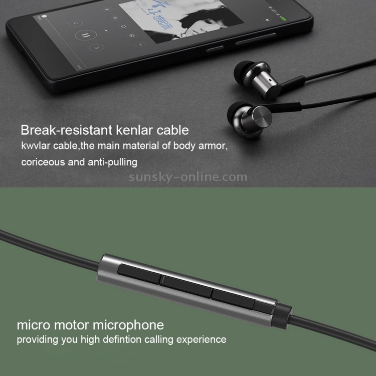 Original Xiaomi Mi In-Ear Headphones Multi-unit Circle Iron Mixed Piston Wire Control + MIC Original Xiaomi Mi In-Ear Headphones Multi-unit Circle Iron Mixed Piston Wire Control + MIC