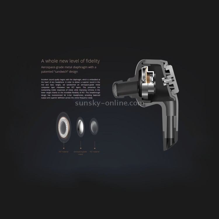 Original Xiaomi Mi In-Ear Headphones Multi-unit Circle Iron Mixed Piston Wire Control + MIC Original Xiaomi Mi In-Ear Headphones Multi-unit Circle Iron Mixed Piston Wire Control + MIC