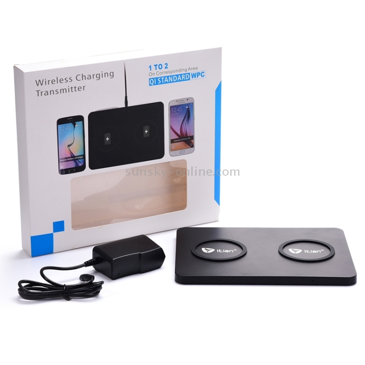 Itian Q300 Qi Standard Dual Phone Wireless Charger Itian Q300 Qi Standard Dual Phone Wireless Charger