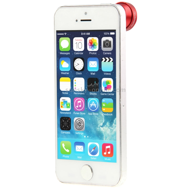 2X Telephoto Lens Detachable for iPhone / Samsung / HTC / Sony / Nokia, A-8006(Red) 2X Telephoto Lens Detachable for iPhone / Samsung / HTC / Sony / Nokia, A-8006(Red)