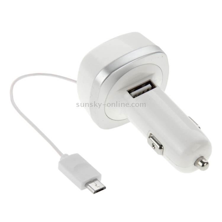 5V 2.1A Universal USB Car Charger with Micro USB Retractable Charging Cable for Galaxy S6 / S6 Edge / S5 / S IV / A3 / A7 / Note 4, Nokia, HTC, LG, Sony, Xiaomi Mobile Phone, Length: 60cm 5V 2.1A Universal USB Car Charger with Micro USB Retractable Charging Cable for Galaxy S6 / S6 Edge / S5 / S IV / A3 / A7 / Note 4, Nokia, HTC, LG, Sony, Xiaomi Mobile Phone, Length: 60cm