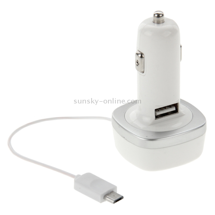 5V 2.1A Universal USB Car Charger with Micro USB Retractable Charging Cable for Galaxy S6 / S6 Edge / S5 / S IV / A3 / A7 / Note 4, Nokia, HTC, LG, Sony, Xiaomi Mobile Phone, Length: 60cm 5V 2.1A Universal USB Car Charger with Micro USB Retractable Charging Cable for Galaxy S6 / S6 Edge / S5 / S IV / A3 / A7 / Note 4, Nokia, HTC, LG, Sony, Xiaomi Mobile Phone, Length: 60cm