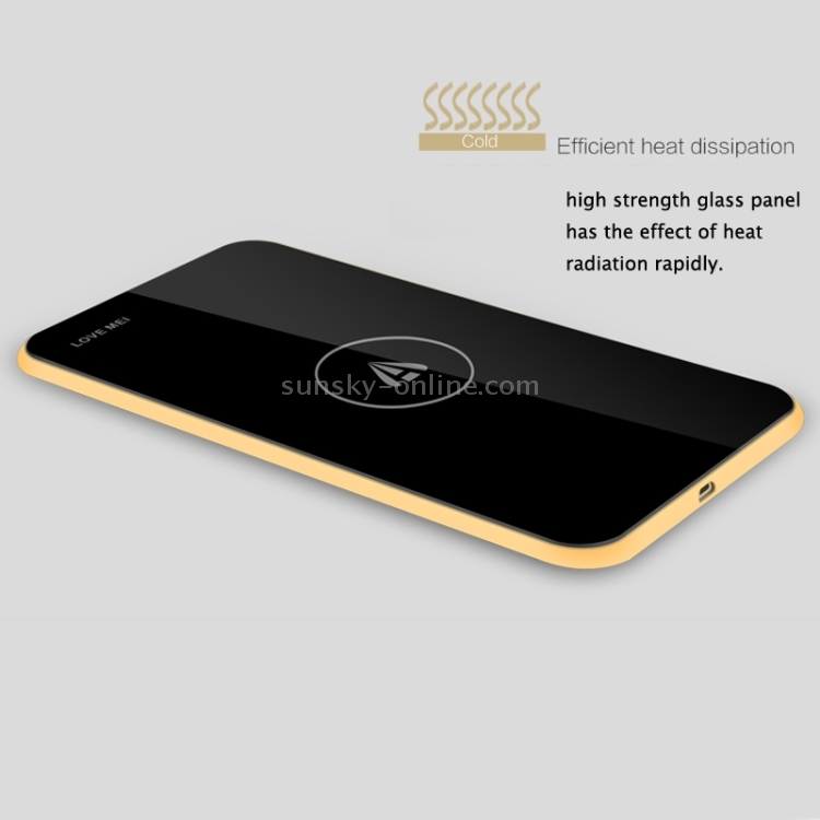 LOVE MEI QI Standard Wireless Charger for iPhone 8 / 8 Plus / X & Galaxy S6 Edge+ / Edge / S6 / S5 / S4 / S3 & Note 4 / 3 / 2, iPhone 6 / 6 Plus with Receiver Case(Champagne) LOVE MEI QI Standard Wireless Charger for iPhone 8 / 8 Plus / X & Galaxy S6 Edge+ / Edge / S6 / S5 / S4 / S3 & Note 4 / 3 / 2, iPhone 6 / 6 Plus with Receiver Case(Champagne)