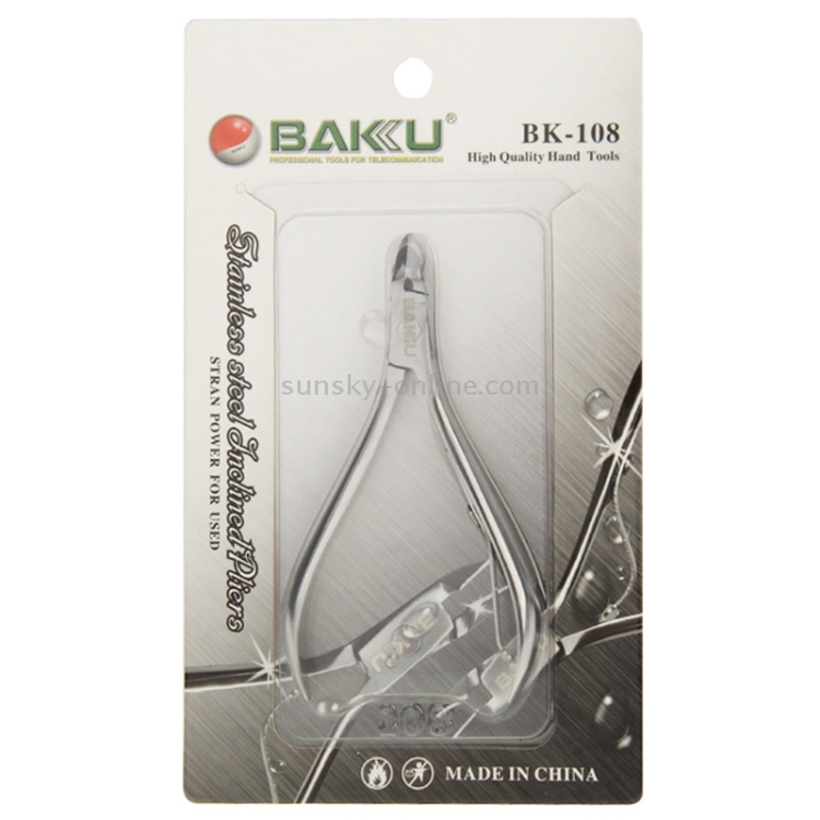 Baku BK-108 haute qualité en acier inoxydable mâchoire droite Mini Micro  pince de précision coupe-fil pince outil