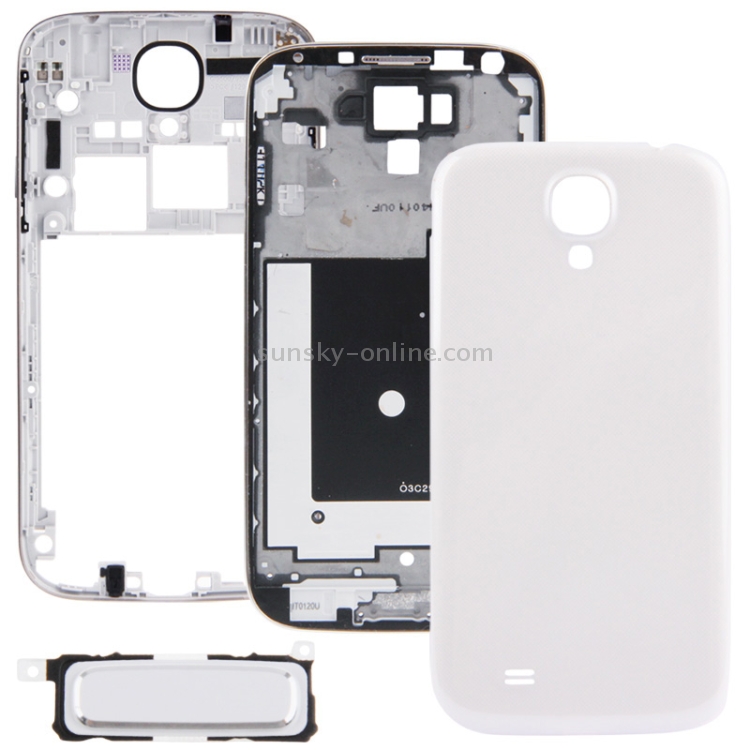 Para Galaxy S4 / i337 cubierta de placa frontal de carcasa completa - 1