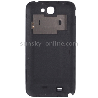Para Galaxy Note II / N7100 Tapa trasera de plástico original con NFC (gris oscuro) - 2