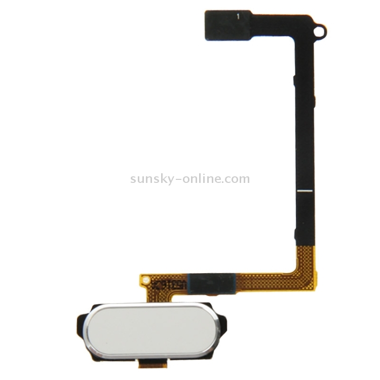Para Galaxy S6 / G920F Botón de inicio Flex Cable con identificación de huellas dactilares (Blanco) - 1