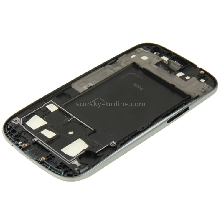 Para Galaxy SIII LTE / i9305 cubierta de placa frontal de carcasa completa (blanco) - 3