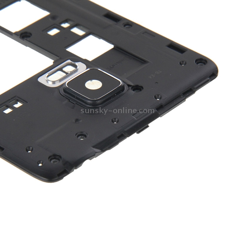 Para Galaxy Note Edge/N915 marco medio bisel/carcasa trasera (negro) - 4