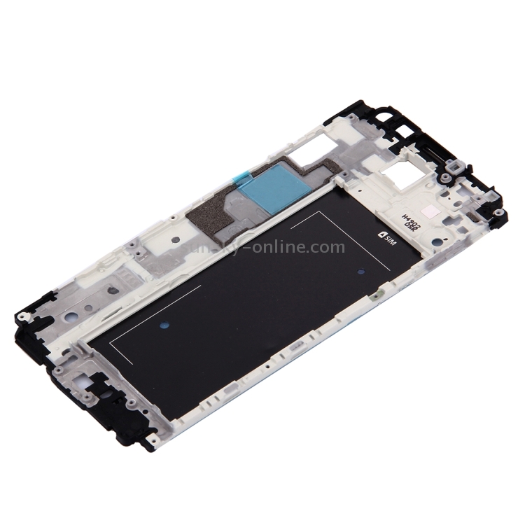 Para Galaxy Alpha / G850 cubierta de carcasa completa (carcasa frontal marco LCD placa biselada + cubierta trasera de batería) (negro) - 4