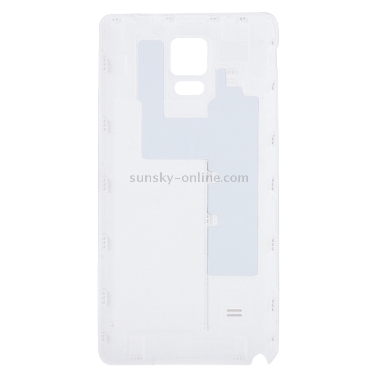 Para Galaxy Note 4/N910V cubierta de carcasa completa (carcasa frontal marco LCD placa biselada + cubierta trasera de batería) (blanco) - 2
