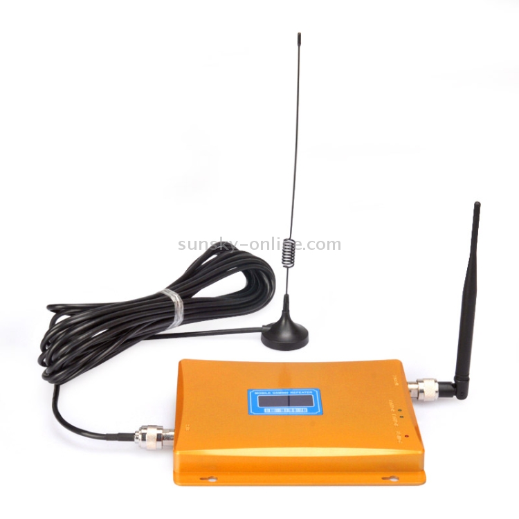 Gold KINGONE Ruijuxing Mobile LED GSM 980MHz Signaling Booster/Signaling Repeater with Sucker Antenna 