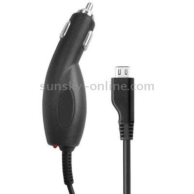 Micro USB Port Mobile Phone Car Charger for Galaxy S IV / i9500 / S III / i9300 /Note II / N7100 /  i9220 / i9100 / i9082 / Nokia / LG / HTC One X / Sony Xperia etc(Black)