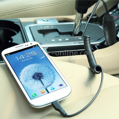 Micro USB Port Mobile Phone Car Charger for Galaxy S IV / i9500 / S III / i9300 /Note II / N7100 /  i9220 / i9100 / i9082 / Nokia / LG / HTC One X / Sony Xperia etc(Black)