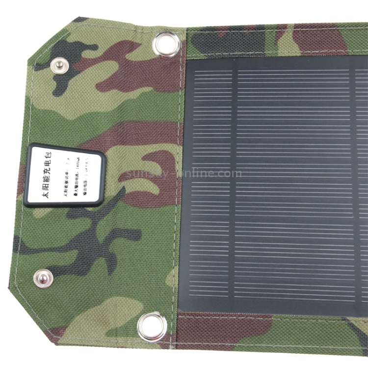 Cargador solar plegable Kit de teléfono móvil Panel de alimentación  portátil 7W 5V Cargador de batería de teléfono celular Cargador de batería  para