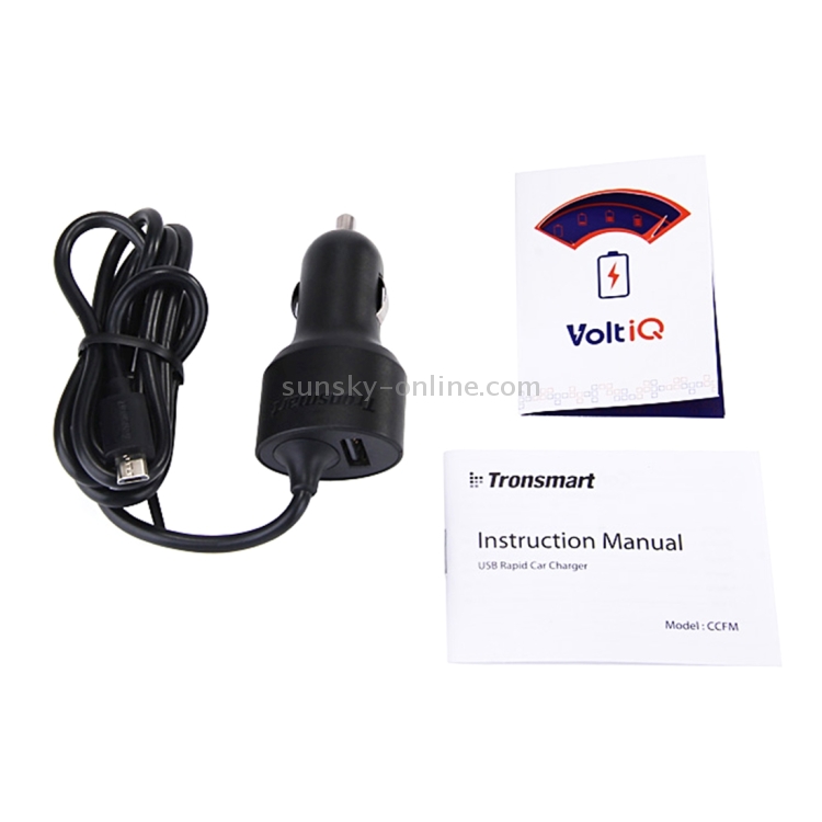 Tronsmart TS-CCFM 2.4A Max Micro USB Qualcomm Quick Charge 2.0 Smart Identification Car Charger for Tablets / Phones Tronsmart TS-CCFM 2.4A Max Micro USB Qualcomm Quick Charge 2.0 Smart Identification Car Charger for Tablets / Phones