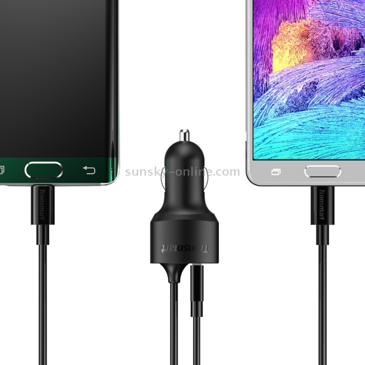 Tronsmart TS-CCFM 2.4A Max Micro USB Qualcomm Quick Charge 2.0 Smart Identification Car Charger for Tablets / Phones Tronsmart TS-CCFM 2.4A Max Micro USB Qualcomm Quick Charge 2.0 Smart Identification Car Charger for Tablets / Phones