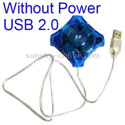 HUB USB 2.0 de 4 puertos (azul oscuro) - 1