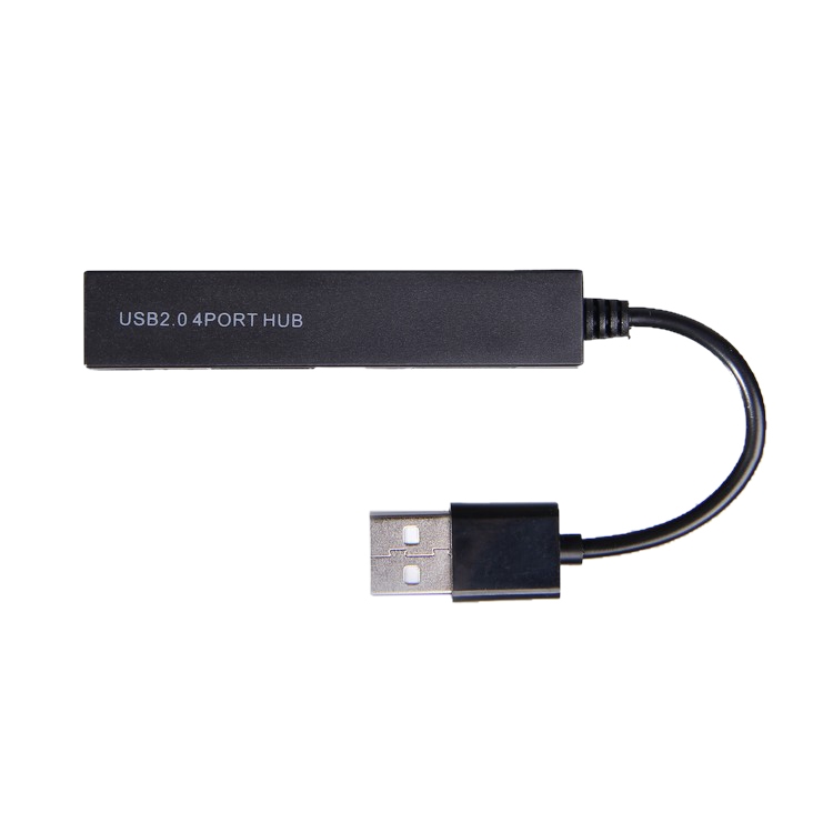 Divisor USB portátil de alta velocidad 480Mbps 4 puertos USB 2.0 HUB (negro) - 2