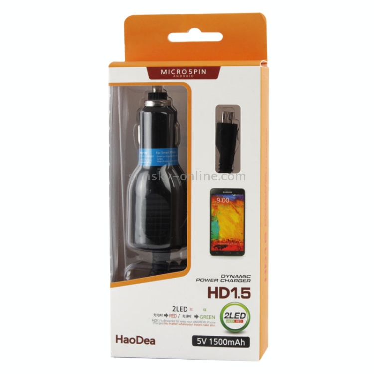 Micro 5 Pin 5V 1.5A Dynamic Car Power Charger Coiled Cable for Galaxy S6 / S IV / S III / Note II / Grand Trend Duos / Premier, HTC One / M7 / X920e, Nokia Lumia 920, Sony Xperia Series etc, Cable Length: 40cm (can be extended up to 120cm), Black(Black) Micro 5 Pin 5V 1.5A Dynamic Car Power Charger Coiled Cable for Galaxy S6 / S IV / S III / Note II / Grand Trend Duos / Premier, HTC One / M7 / X920e, Nokia Lumia 920, Sony Xperia Series etc, Cable Length: 40cm (can be extended up to 120cm), Black(Black)
